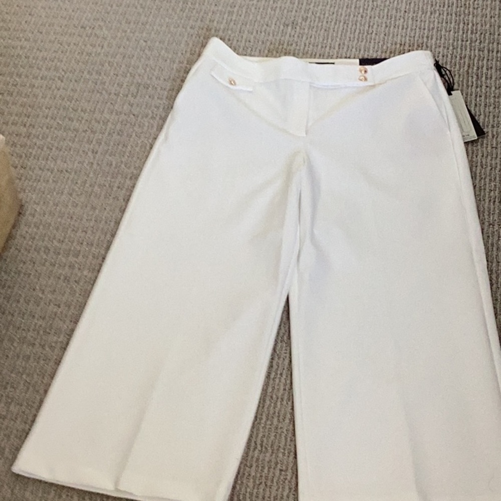Brand new white pants size 12, by Rachel and Zoe